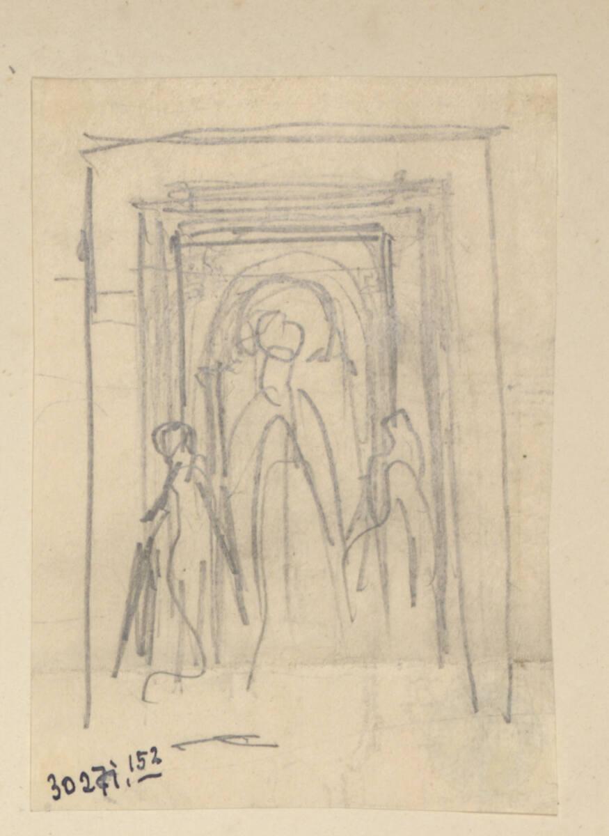 Rudolf Weyr, Architekturstudie, Inv. Nr.: 30271/152