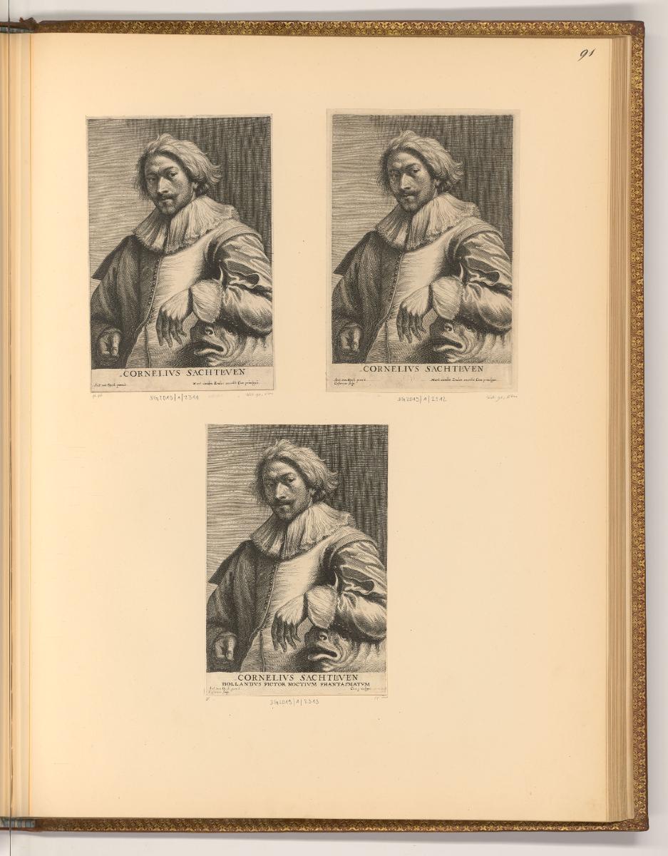 Antoine van Dyck Vol. V. Portraits par des graveurs du XIIe. Siècle., Porträt Cornelis Saftleve…