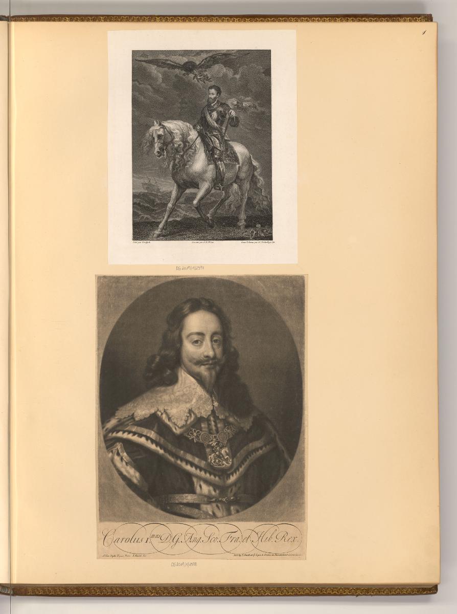 Antoine van Dyck Vol. VI., Portraits par des graveurs du XVIIIe. Siècle., Porträt Kaiser Karl V…