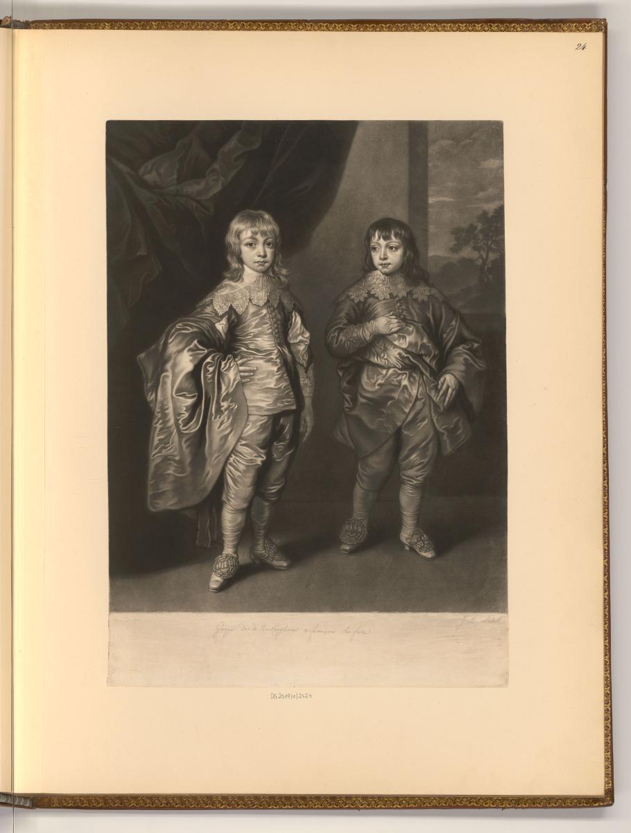 Antoine van Dyck Vol. VI., Portraits par des graveurs du XVIIIe. Siècle., Porträt George und Fr…