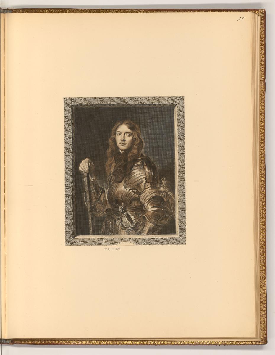 Antoine van Dyck Vol. VI., Portraits par des graveurs du XVIIIe. Siècle., Porträt Oliver Cromwe…