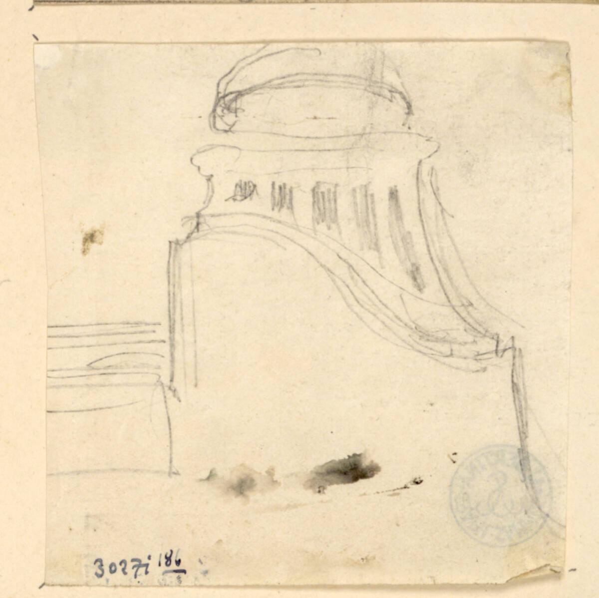 Rudolf Weyr, Architekturstudie, Inv. Nr.: 30271/186
