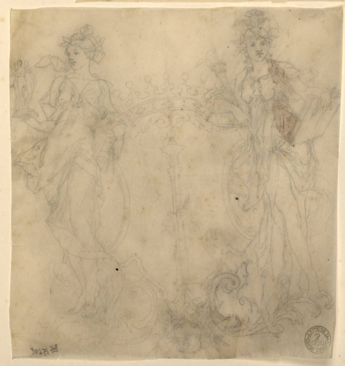 Zwei stehende weibliche Figuren, Rudolf Weyr