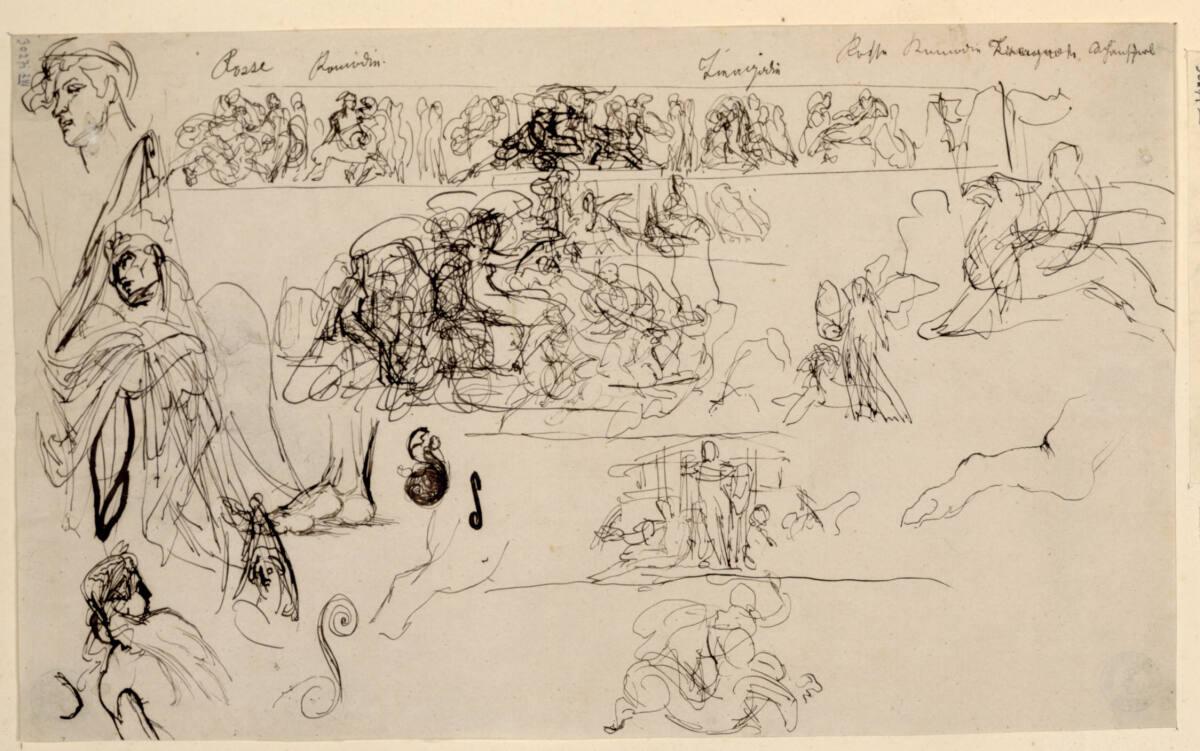 Rudolf Weyr, Figurenstudien, Inv. Nr.: 30271/281