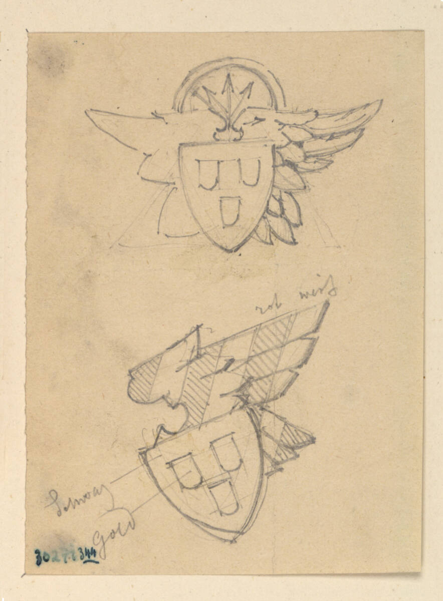 Skizzenblatt, Rudolf Weyr