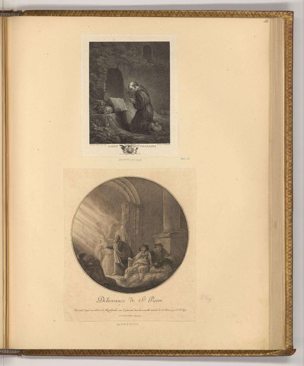 Rembrandt. Piéces gravées par différens maitres sur les dessins et les tableaux de Rembrandt. V…