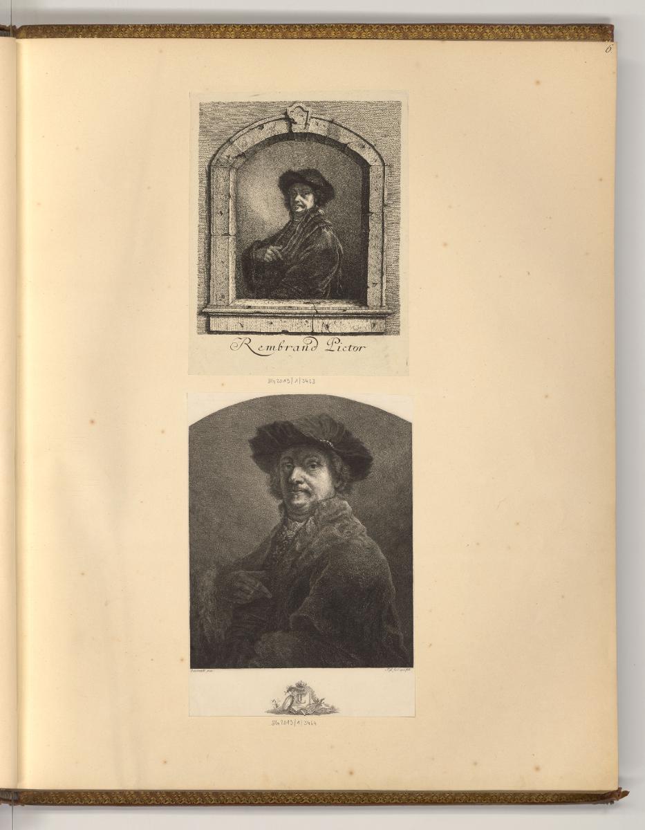 Rembrandt. Piéces gravées par différens maitres sur les dessins et les tableaux de Rembrandt. V…