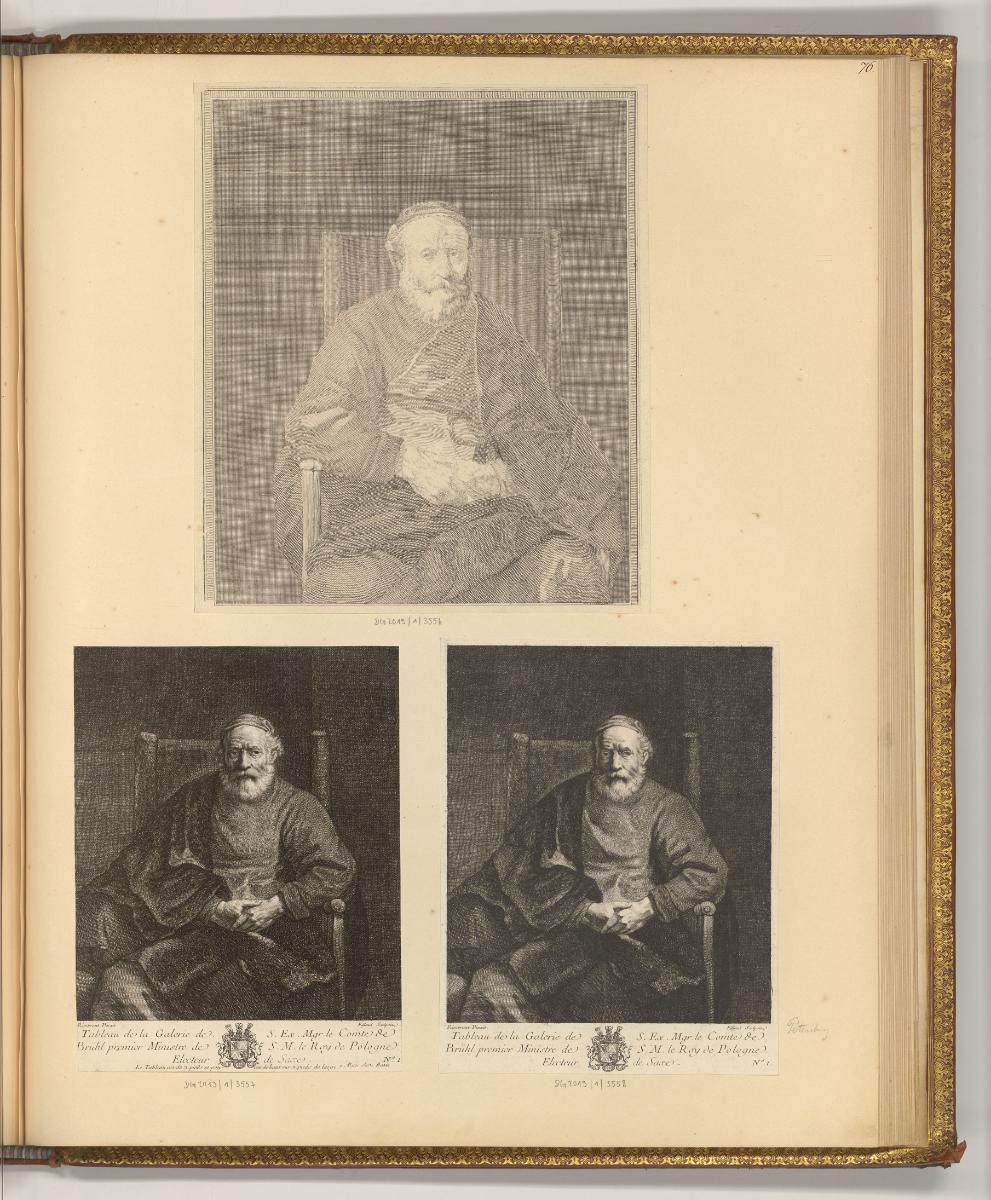 Rembrandt. Piéces gravées par différens maitres sur les dessins et les tableaux de Rembrandt. V…