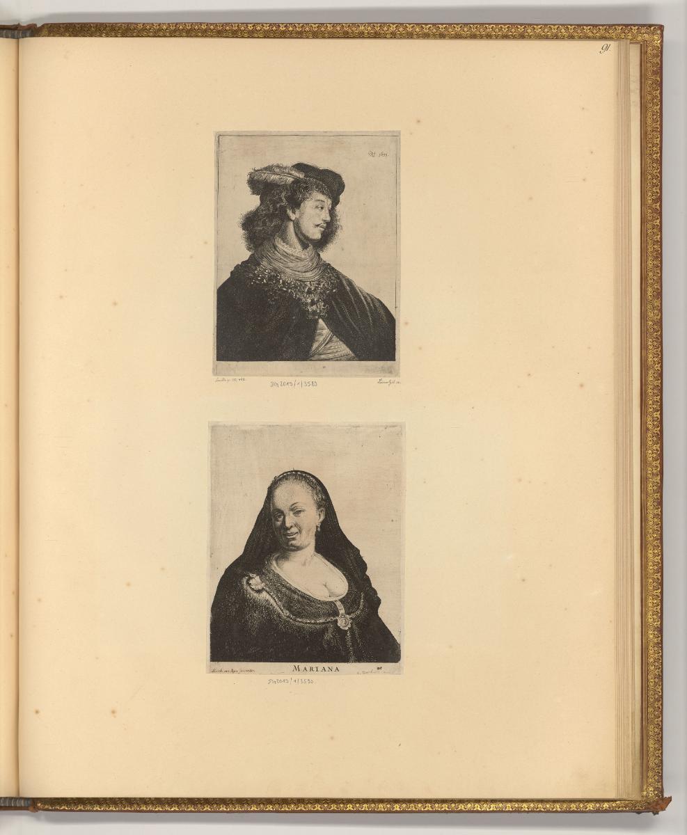 Rembrandt. Piéces gravées par différens maitres sur les dessins et les tableaux de Rembrandt. V…