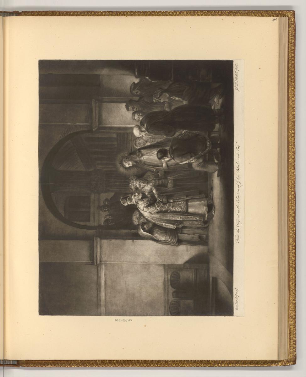 Rembrandt Piéces gravées en manière noire. Vol. III., Der Zinsgroschen, Inv. Nr.: Holland nach …