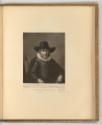 Rembrandt Piéces gravées en manière noire. Vol. III., Mann mit Hut im Lehnstuhl, Inv. Nr.: Holl…