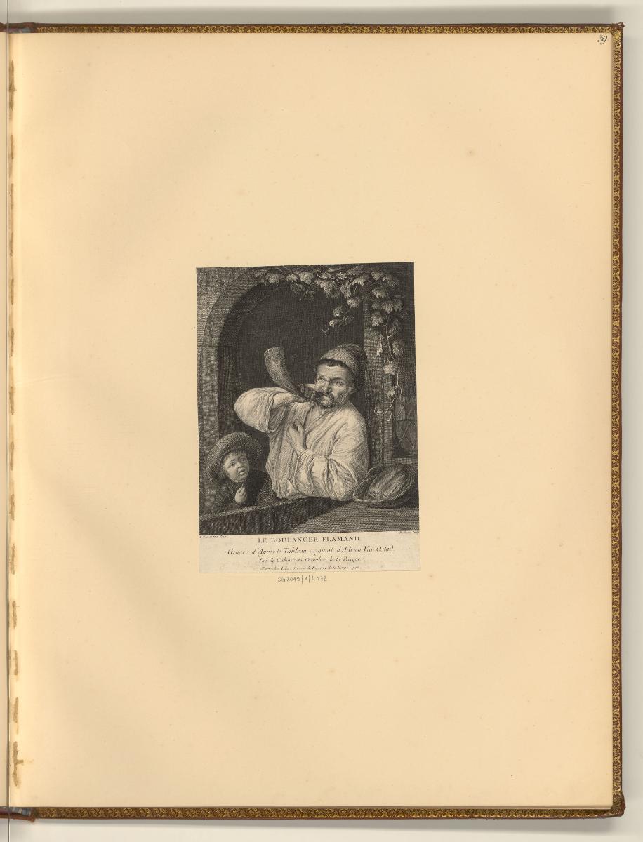 Adrian et Isaak van Ostade, Der flämische Bäcker, Inv. Nr.: Holland nach Sektionen II/49, H/II/…