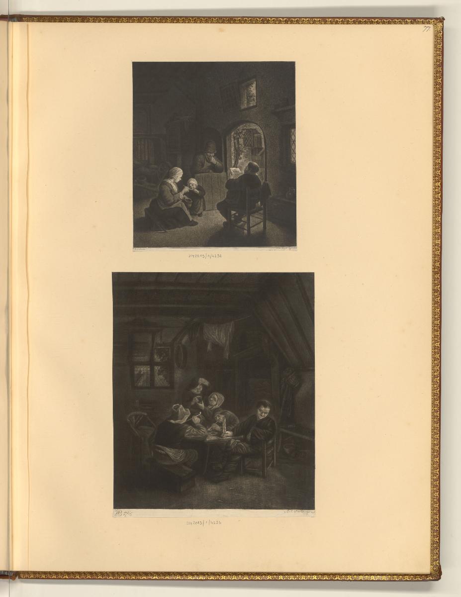 Adrian et Isaak van Ostade, Interieur mit Bauern, Inv. Nr.: Holland nach Sektionen II/49, H/II/…