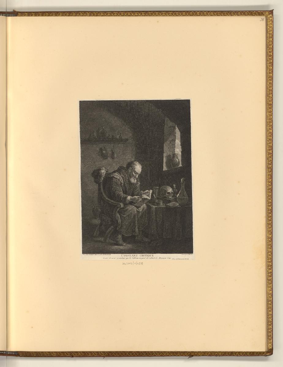 David Teniers. Vol. I., L'instant critique, Inv. Nr.: Holland nach Sektionen II/50, H/II/50/38