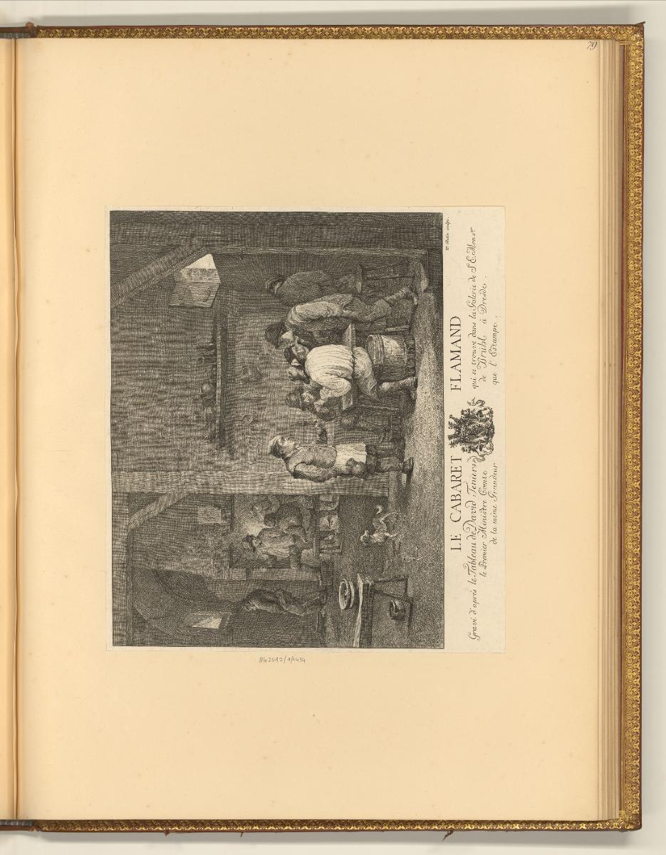 David Teniers. Vol. I., Flämische Wirtshausszene mit Kartenspieler, Inv. Nr.: Holland nach Sekt…