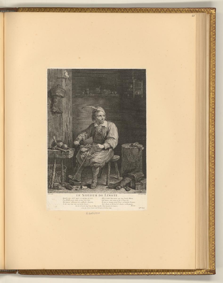 David Teniers Vol. II., Der Schuhmacher, Inv. Nr.: Holland nach Sektionen II/51, H/II/51/45