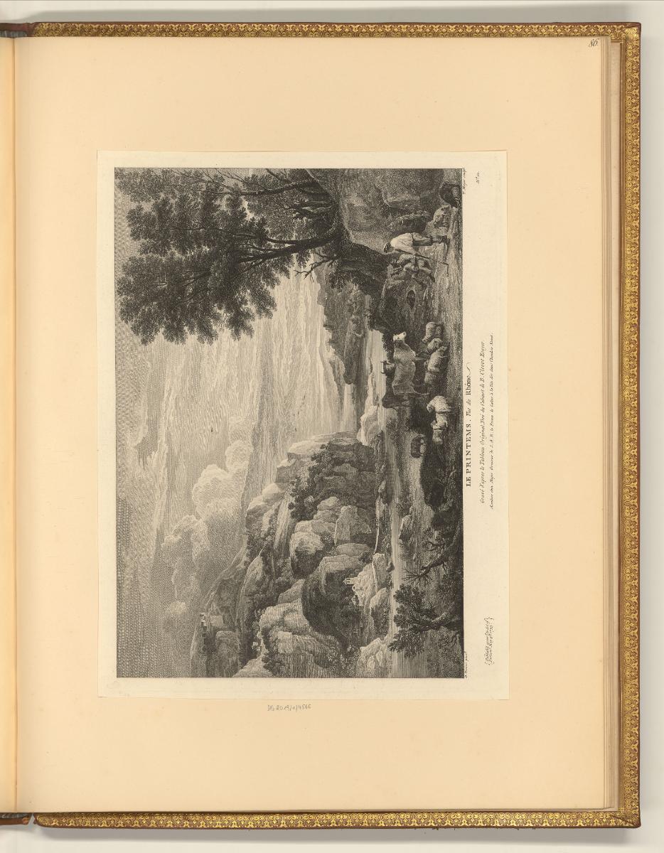 David Teniers Vol. II., Frühling: Blick auf den Fluss Rhone, Inv. Nr.: Holland nach Sektionen I…