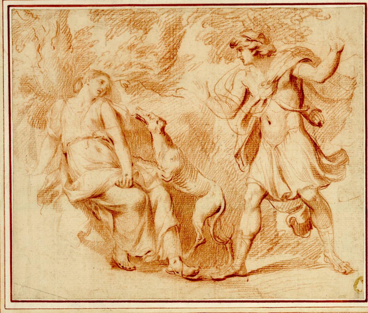 Giovanni Battista Cipriani, Kephalos und Prokris (Ovid, Met. VII, 795-866), Inv. Nr.: 1360