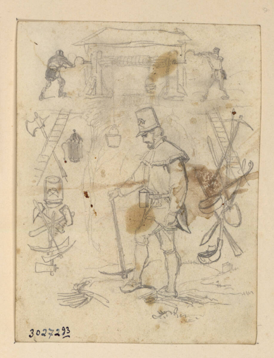 Skizzenblatt, Rudolf Weyr
