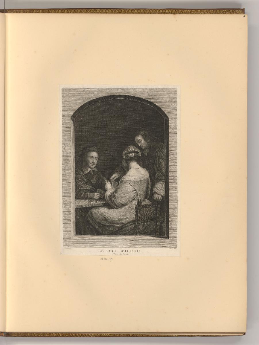 Gerard Terburg. Gerard Douw. Gabriel Metzu., Das Kartenspiel (Trompe-l'oeil), Inv. Nr.: Holland…