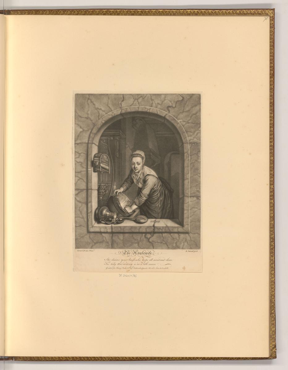 Gerard Terburg. Gerard Douw. Gabriel Metzu., Küchenmagd am Fenster, Inv. Nr.: Holland nach Sekt…