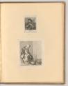 Gerard Terburg. Gerard Douw. Gabriel Metzu., Mann mit Federhut und Glas; Alte Frau bei Feuerste…
