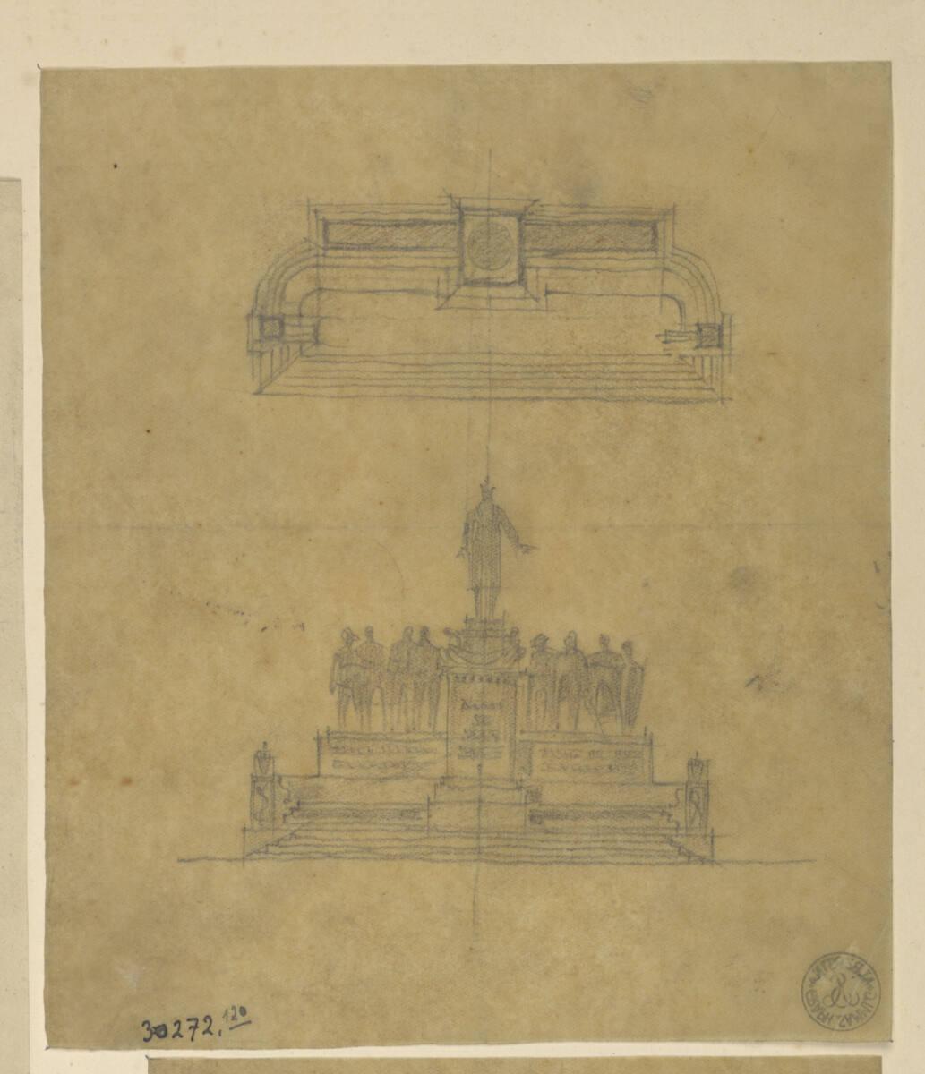 Rudolf Weyr, Skizzenblatt, Inv. Nr.: 30272/120