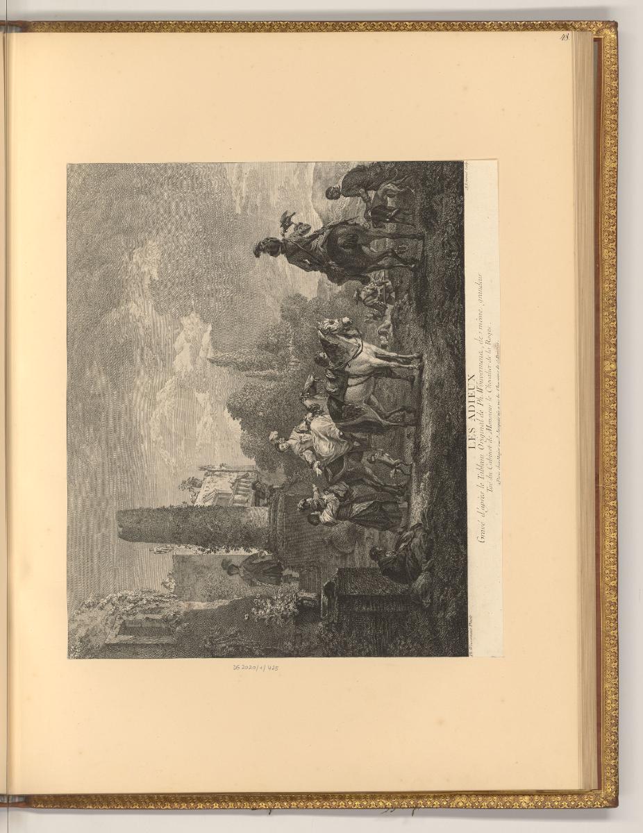 Philippe Wouwermans Vol. I., Der Abschied (Lebwohl), Inv. Nr.: Holland nach Sektionen II/57, H/…