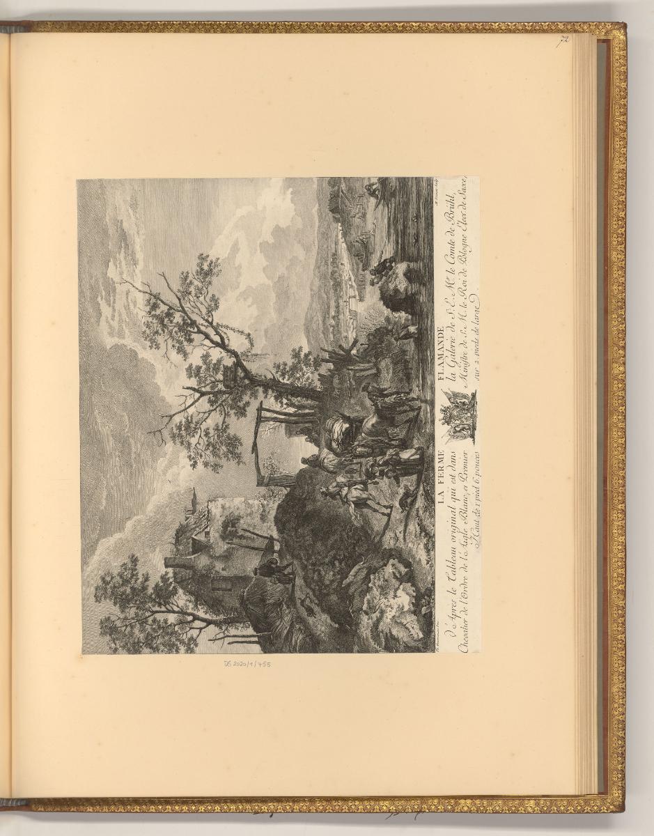 Philippe Wouwermans Vol. I., Die flämische Farm, Inv. Nr.: Holland nach Sektionen II/57, H/II/5…