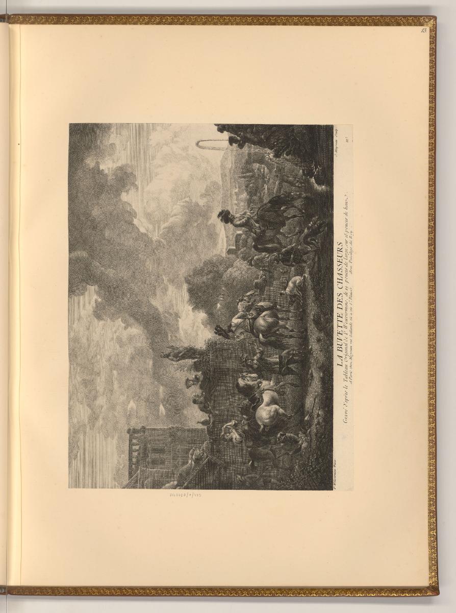 Philippe Wouwermans Vol. II., La Buvette des Chasseurs, Inv. Nr.: Holland nach Sektionen II/58,…