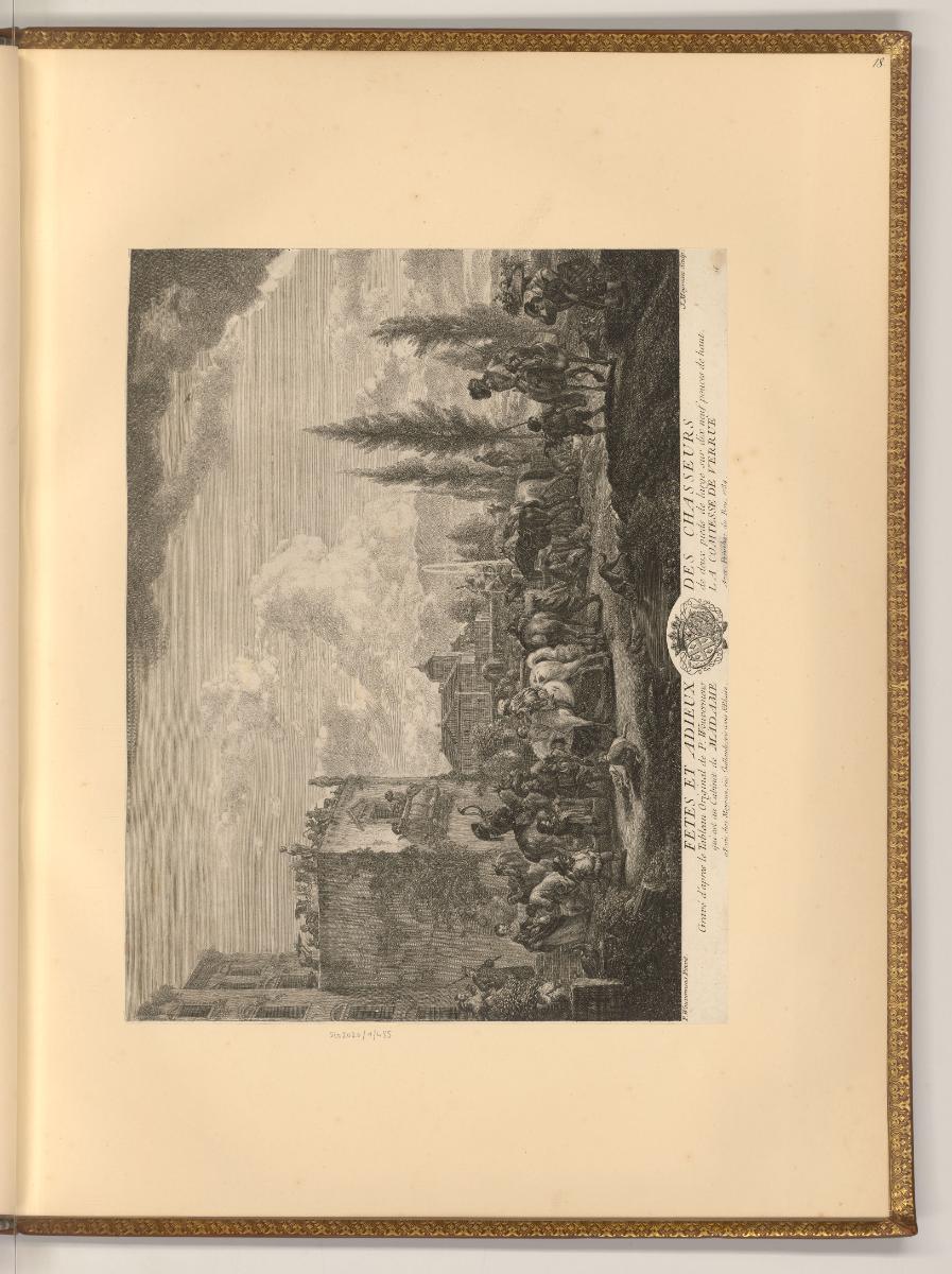 Philippe Wouwermans Vol. II., Fetes et Adieux des Chasseurs, Inv. Nr.: Holland nach Sektionen I…