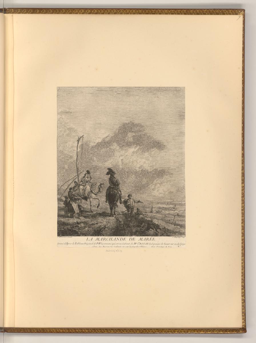 Philippe Wouwermans Vol. II., La Marchande de Marée, Inv. Nr.: Holland nach Sektionen II/58, H/…