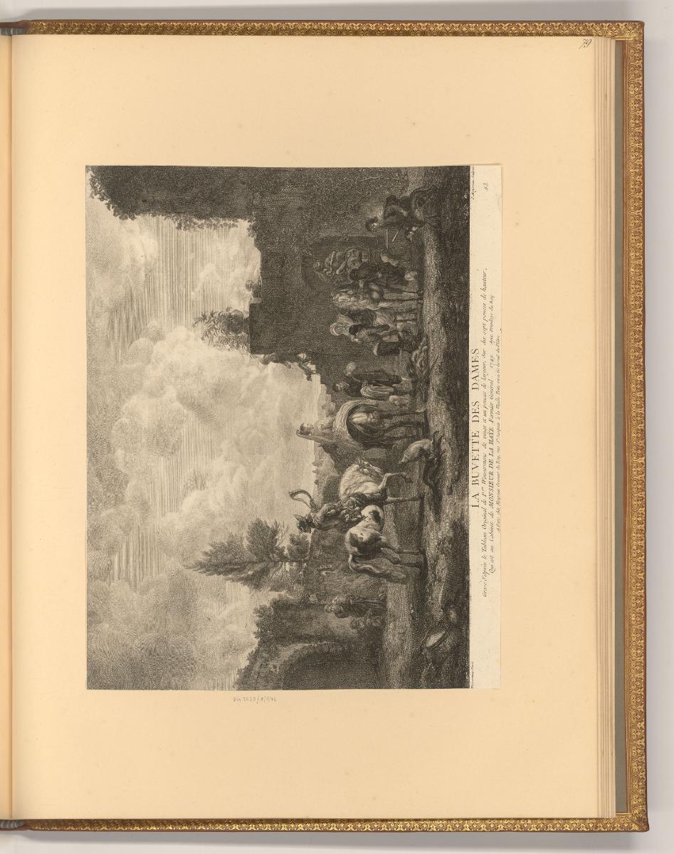 Philippe Wouwermans Vol. II., La buvette des dames, Inv. Nr.: Holland nach Sektionen II/58, H/I…