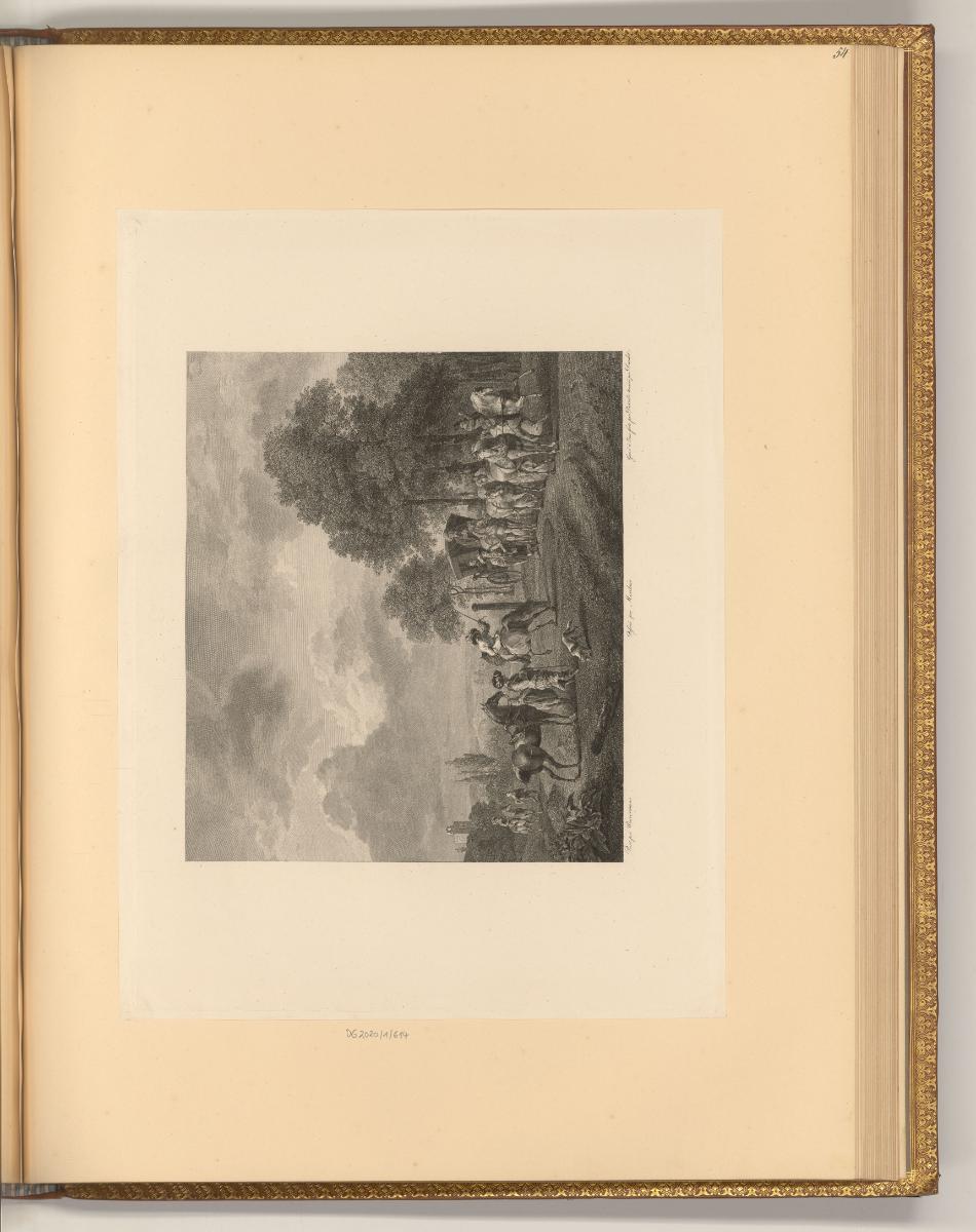 Philippe Wouwermans Vol. III., Landschaft mit Reitplatz, Inv. Nr.: Holland nach Sektionen II/59…