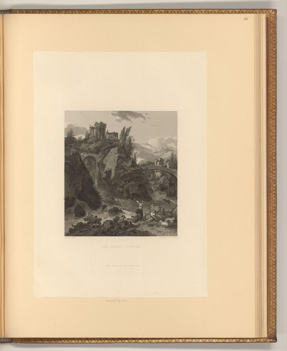 Nicolas Berghem. Vol. II., Tempel der Sibylle, Inv. Nr.: Holland nach Sektionen II/62, H/II/62/…