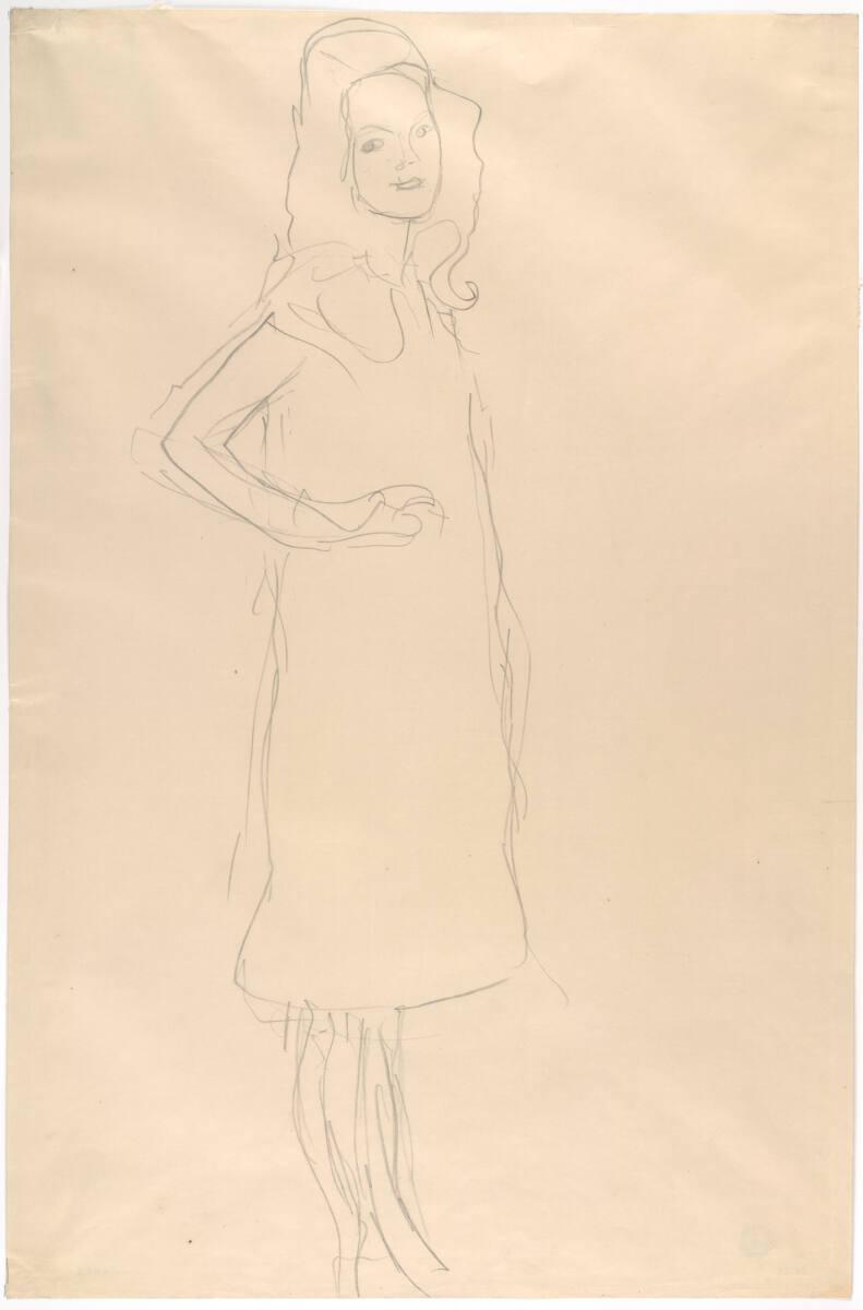 Studie für „Bildnis Mäda Primavesi”, Gustav Klimt, 1912–1913