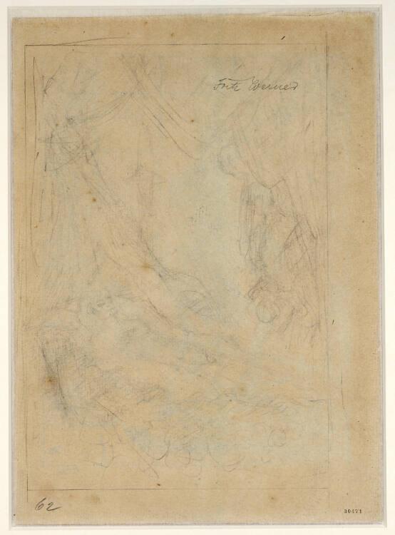 Alfred Kubin, Bleistiftskizze, nicht erkennbare Darstellung, Inv. Nr.: 30471v