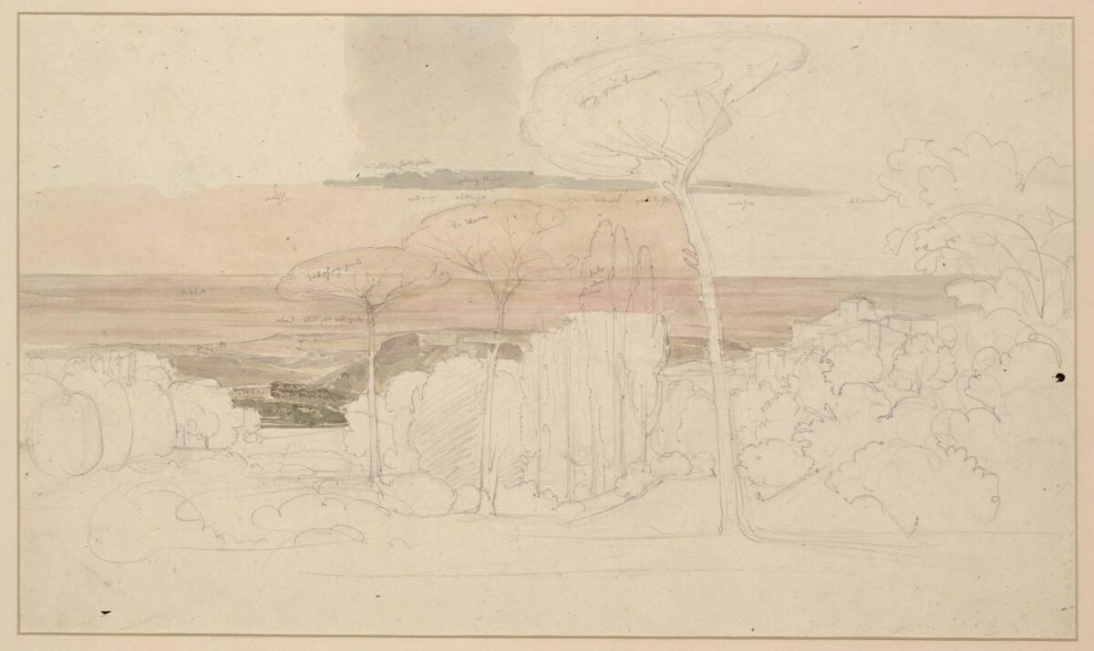 Thomas Ender, Landschaftsmotiv bei Rom, Inv. Nr.: 30502