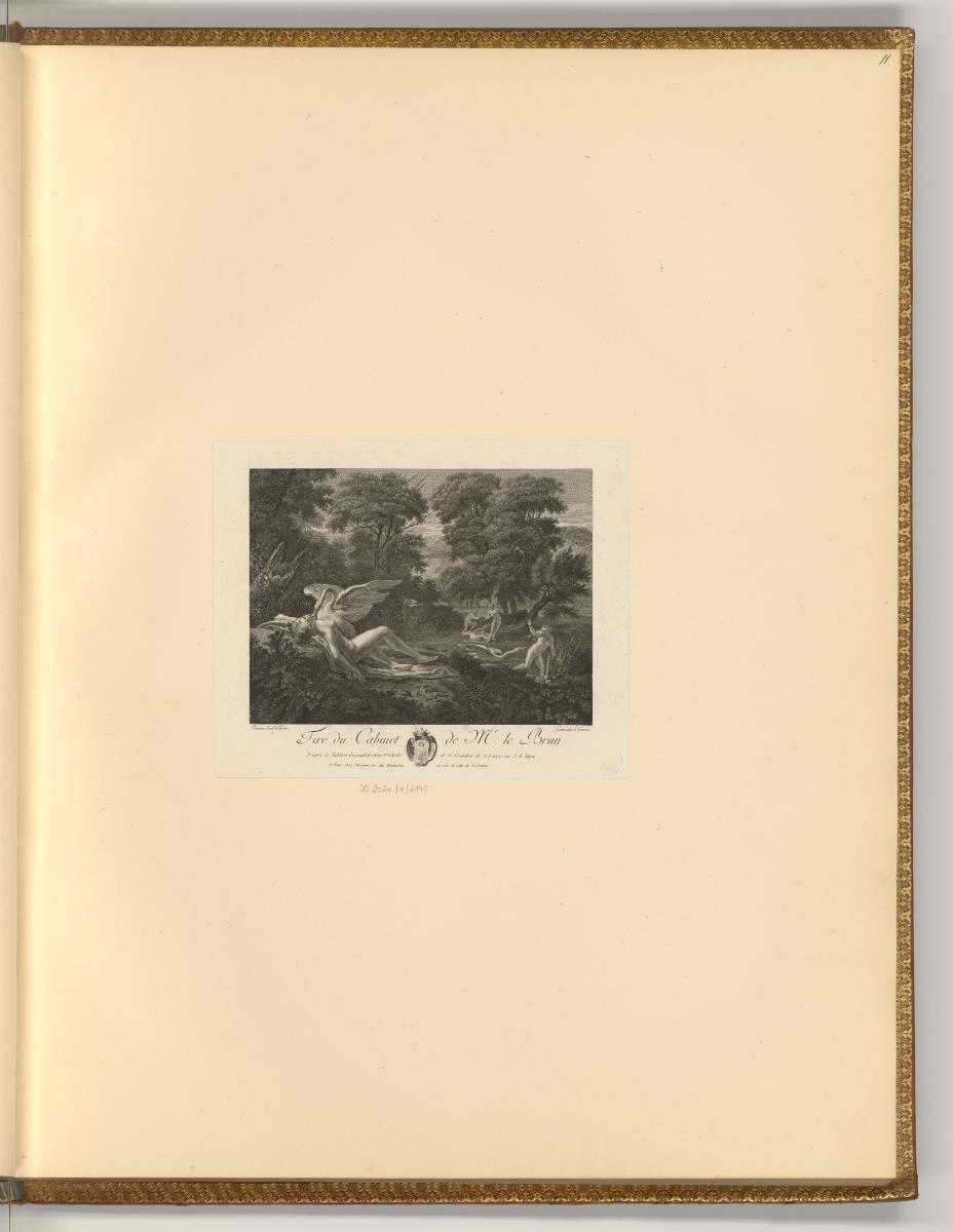 F. Monaville. R. Brakenburg. J. Verkolie. P. van Bloemen. et autres, Leda mit dem Schwan, Inv. …