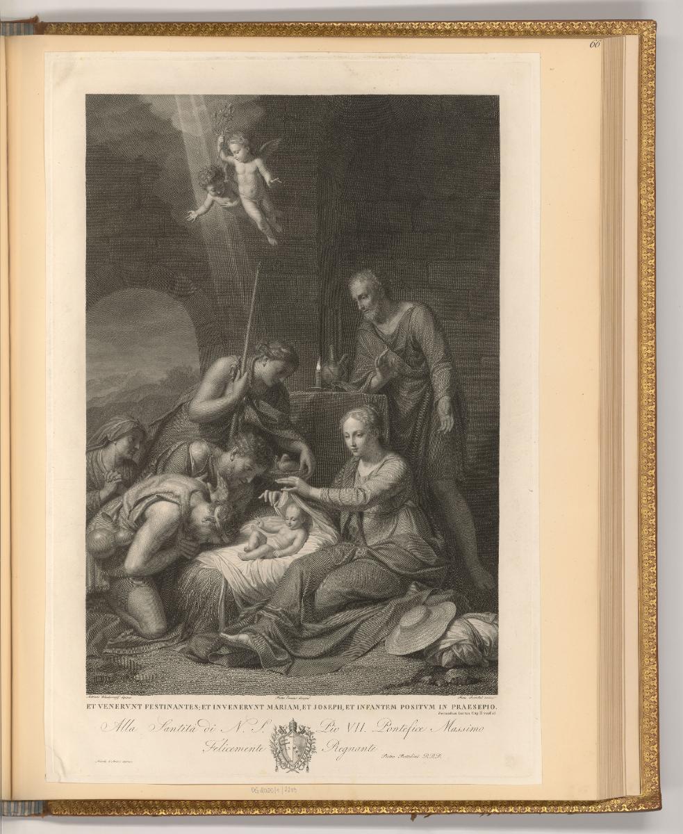 F. Monaville. R. Brakenburg. J. Verkolie. P. van Bloemen. et autres, Anbetung der Hirten, Inv. …