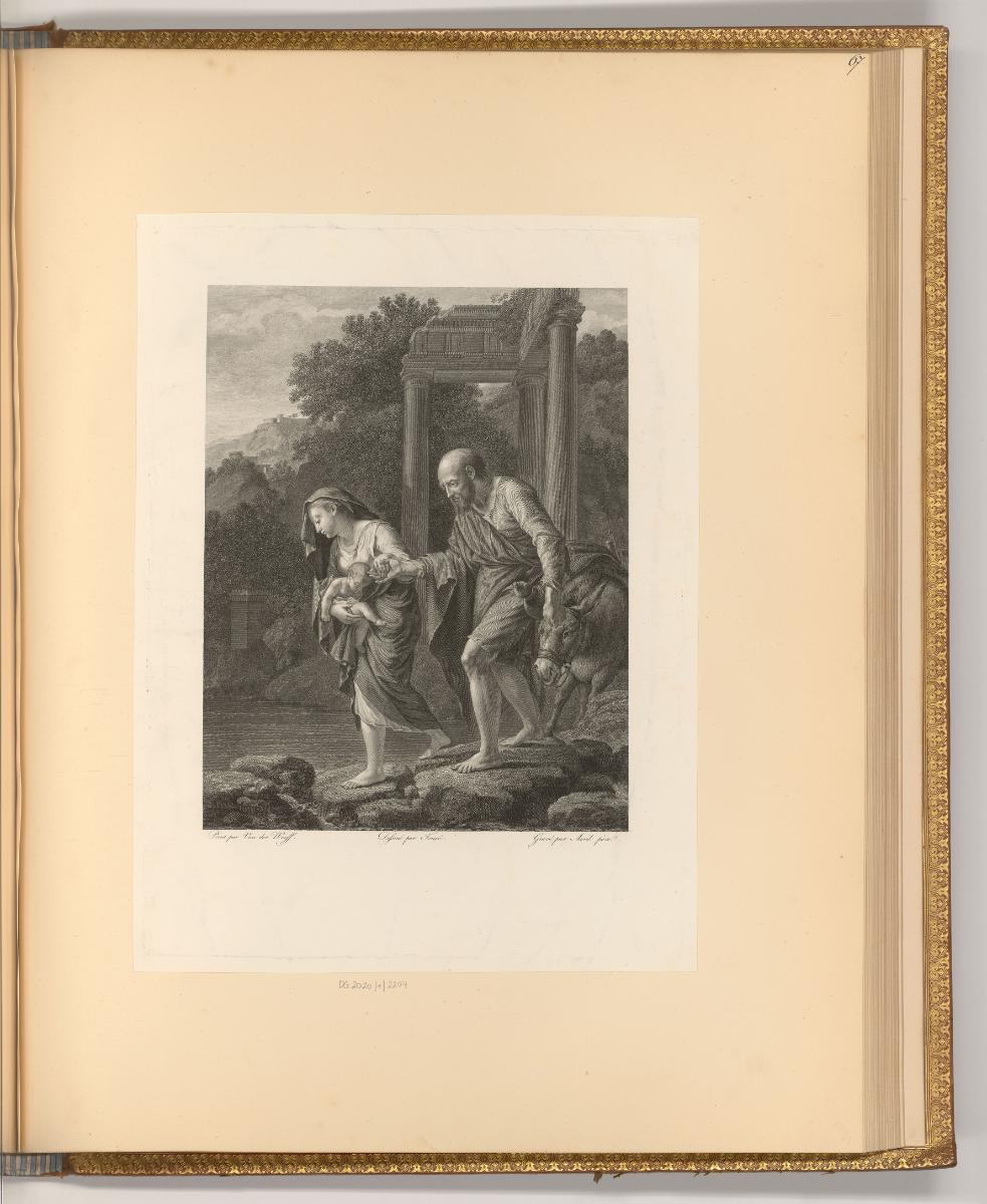 F. Monaville. R. Brakenburg. J. Verkolie. P. van Bloemen. et autres, Flucht nach Ägypten, Inv. …