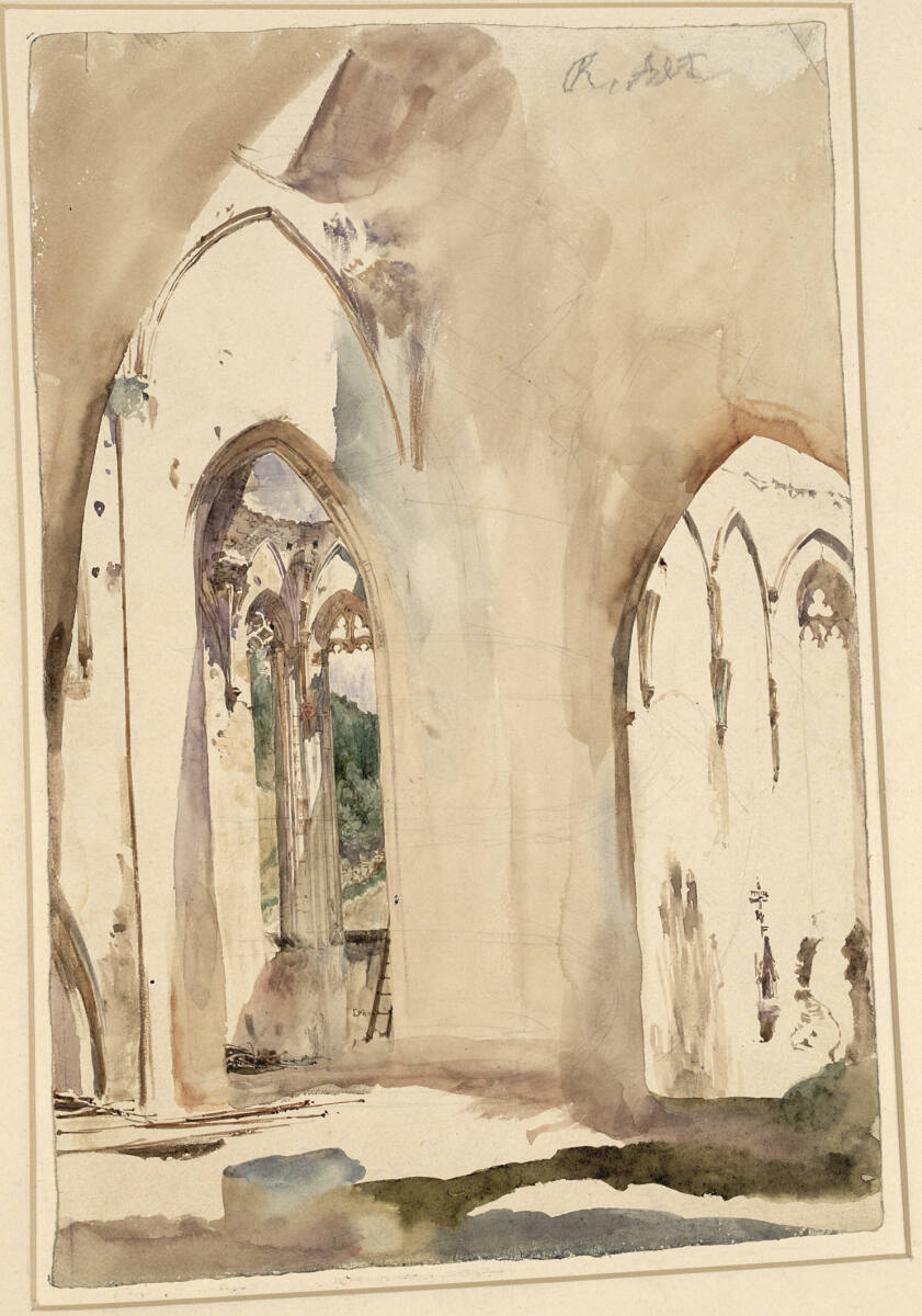 Kirchenruine von Kirchberg am Wechsel, Rudolf von Alt
