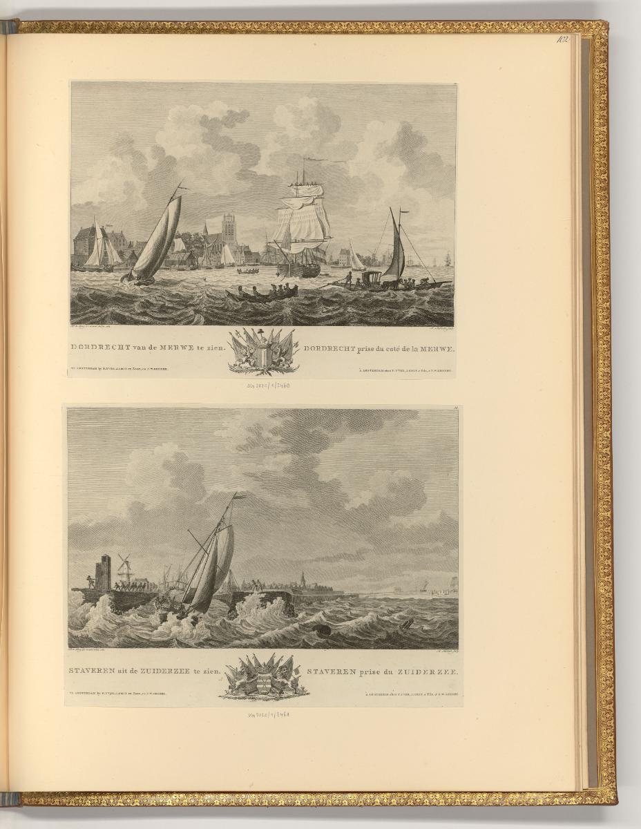 Cornelis Pronk. Jaques de Witt. Cornelis Troost. et autres, Der Hafen von Dordrecht; Der Hafen …