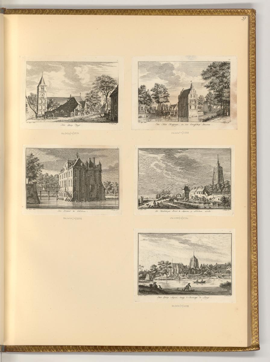 Cornelis Pronk. Jaques de Witt. Cornelis Troost. et autres, Wasserschloss mit Brücke ; Landscha…