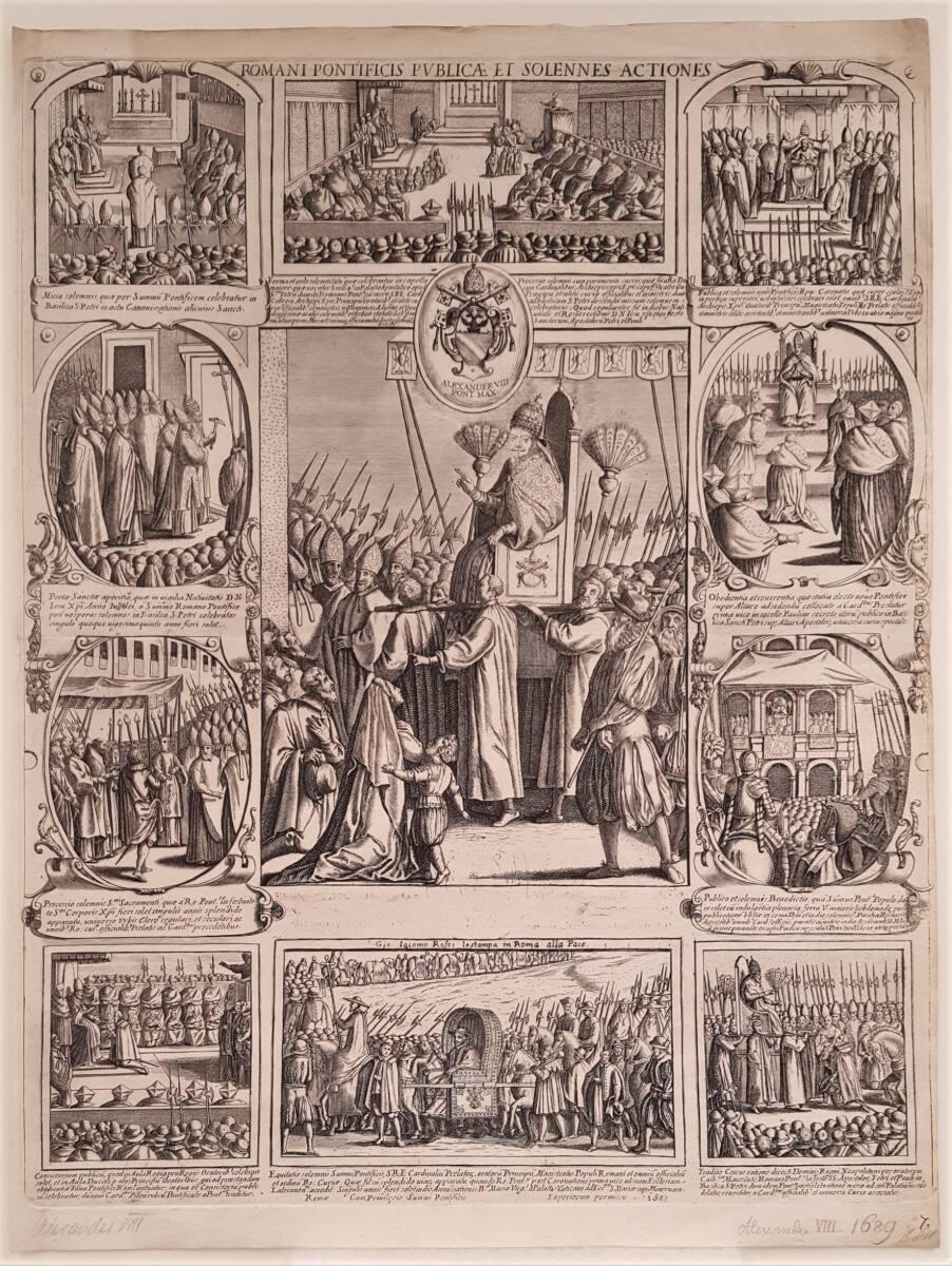 Historische Szenen zur Wahl von Papst Alexander VIII. im Jahre 1689, Inv. Nr.: DG2020/5/11