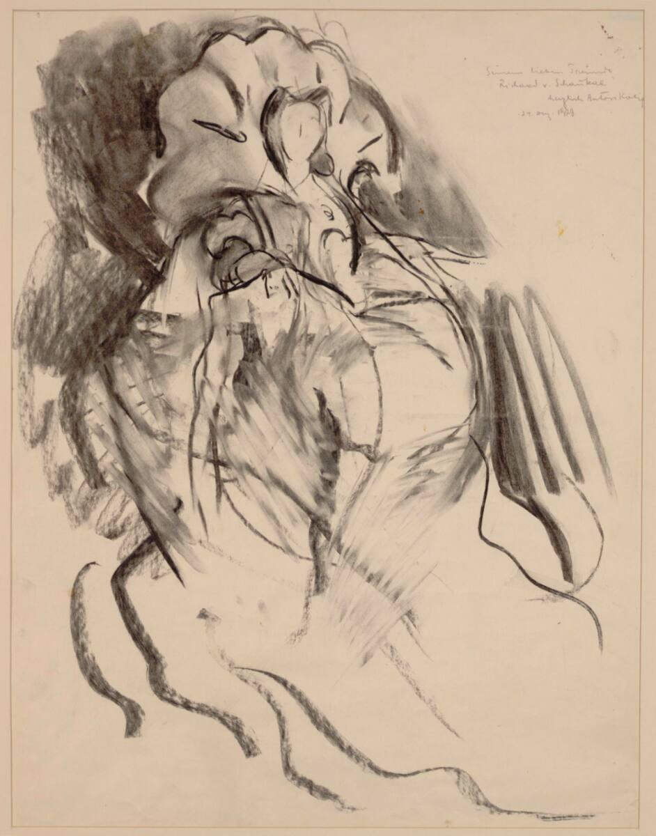 Anton Kolig, Studie einer Rokokodame, Inv. Nr.: 30604