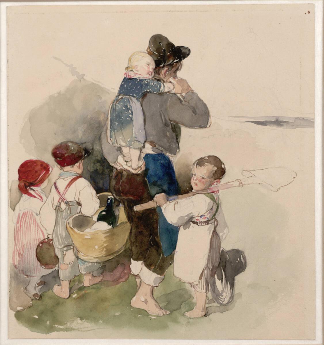 Peter Fendi, Auf dem  Weg zur Feldarbeit, Inv. Nr.: 30632