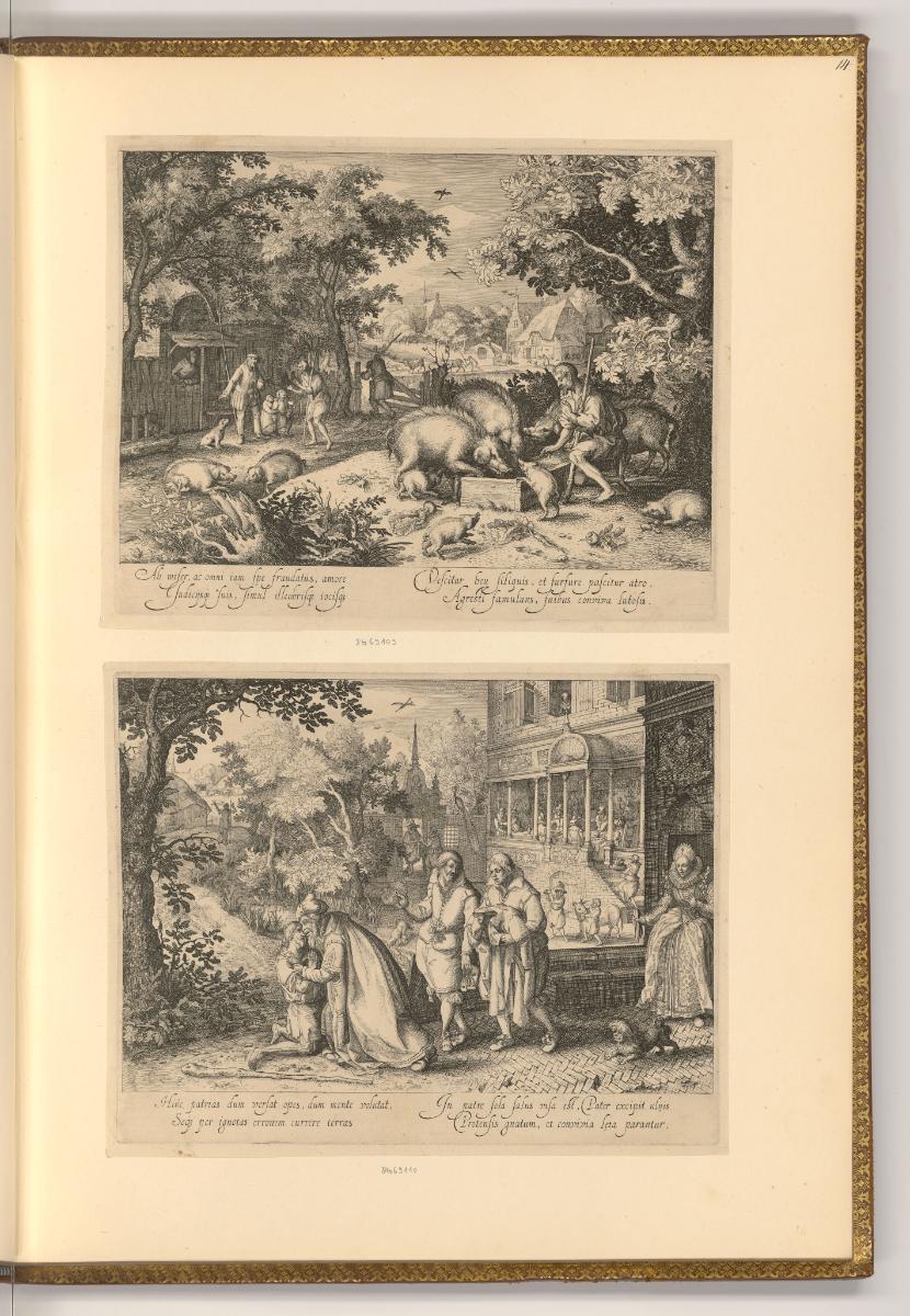 Claes I. Visscher. Pieter Serwouter. Helles Gerrits. I. de Gheyn le fils., Der verlorene Sohn, …