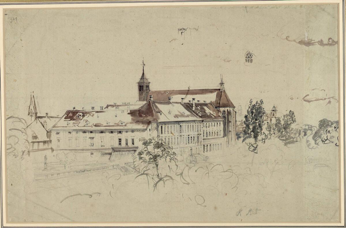 Rudolf von Alt, Kloster in Wiener-Neustadt, Inv. Nr.: 30643r