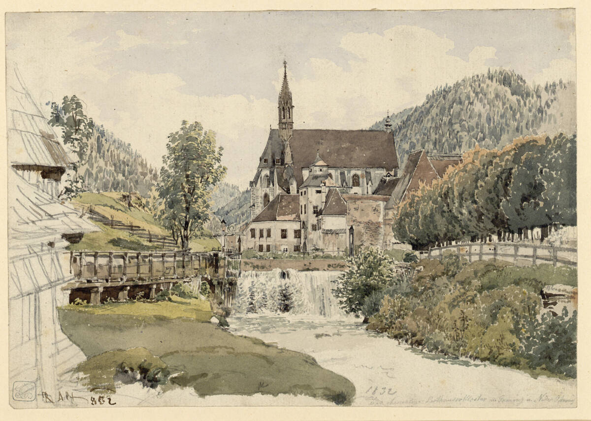Die Karthause Gaming, Rudolf von Alt, 1832